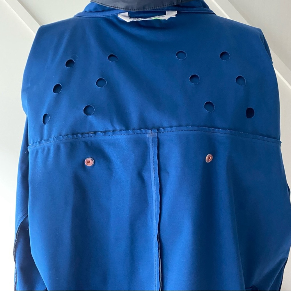 Helly Hansen Kirkwall II Women’s Raincoat Navy Blue Hooded Vented - XL - Picture 14 of 17